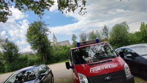 FF Kreuzberg - Besuch Feuerwehrmuseum Bayern - Parkplatz Seebad Seebruck