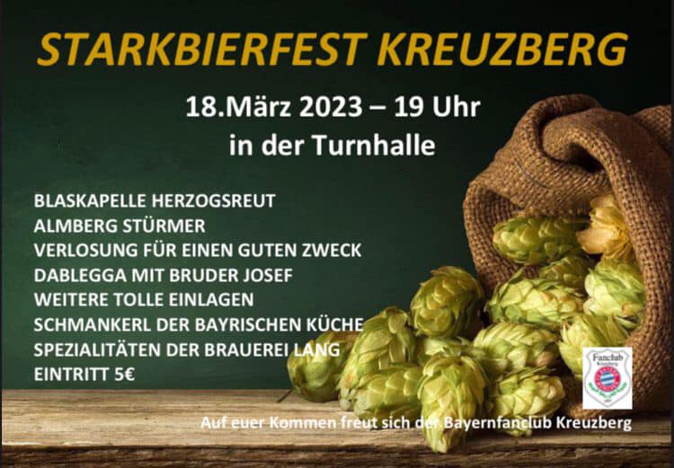 Flyer Starkbierfest 2023 - Bayernfanclub Kreuzberg