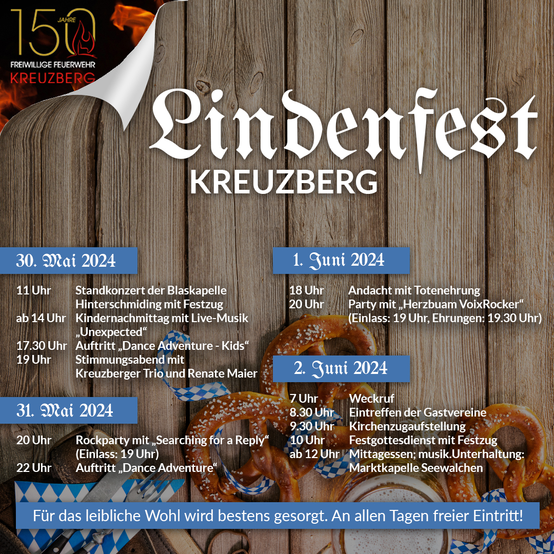 FF Kreuzberg - Lindenfest 2024 - 150 Jahre Freiwillige Feuerwehr Kreuzberg