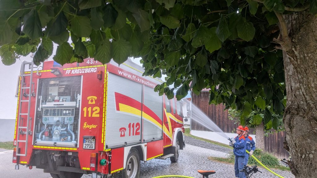 FF Kreuzberg - Jugendübung - Leistungsspange und Organisation - LF reinigen