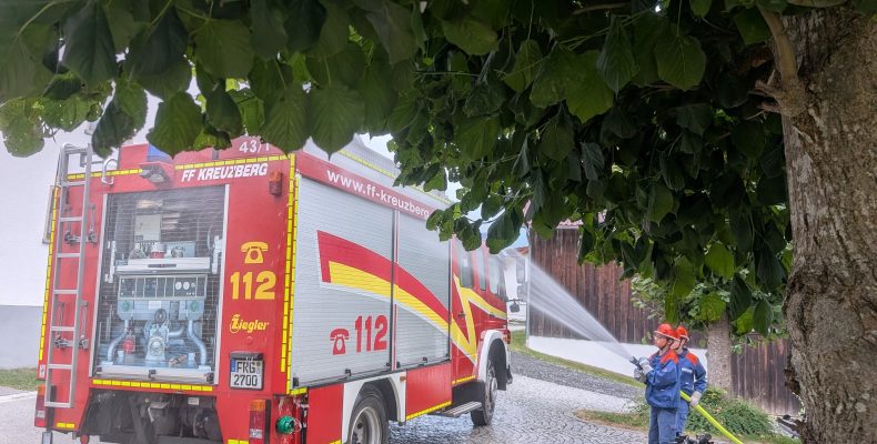 FF Kreuzberg - Jugendübung - Leistungsspange und Organisation - LF reinigen