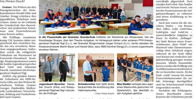 FF Kreuzberg - PNP-Bericht - Wissenstest 2025