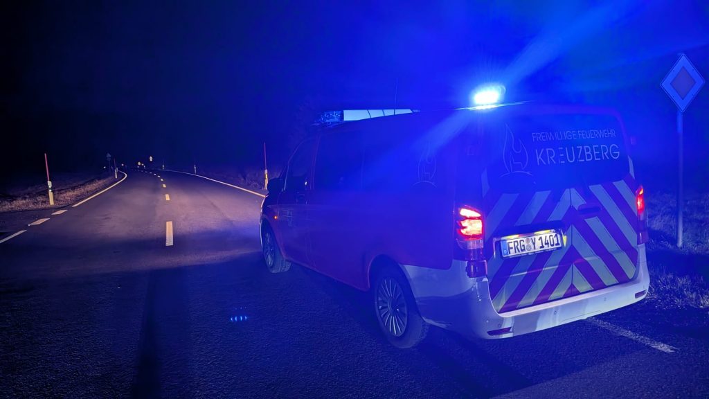 FF Kreuzberg - VU mit 2 PKW - Reschmühle - 03.11.2025 - Absicherung
