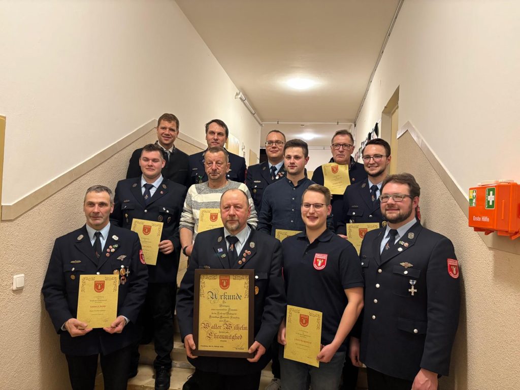 FF Kreuzberg - Generalversammlung 2026 - Bild der geehrten