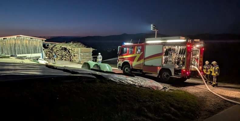 FF Kreuzberg - Gemeinschaftsübung Bierhütte - 27.03.2026 - Blick auf die Übung