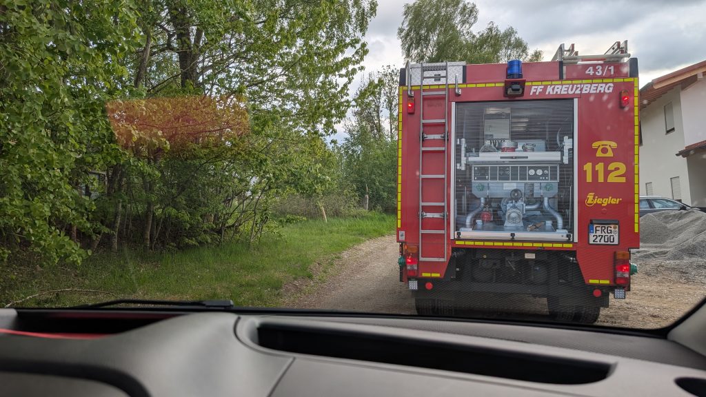 FF Kreuzberg - Funkübung AFS Freyung 15.05.2026 - Blick aus unserem MTW