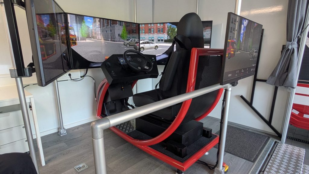FF Kreuzberg - Erster Termin Fahrsimulator - Fahrersitz