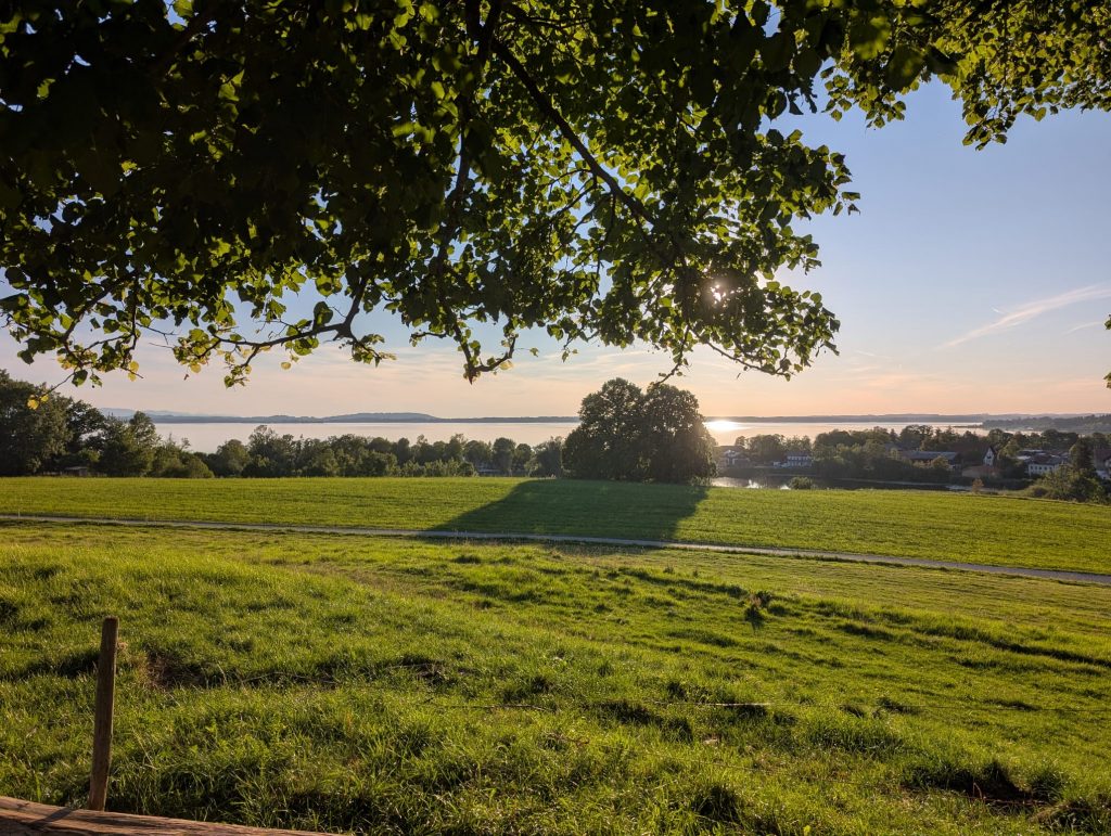 FF Kreuzberg - Jugend - Zeltlager Chiemsee - Blick vom Zeltlager