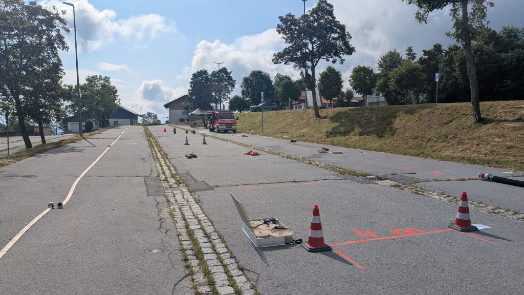 FF Kreuzberg - Jugendleistungsprüfung 2026 - Blick auf den Abnahmeplatz