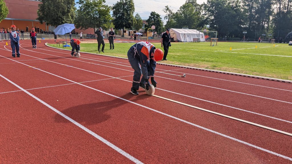 FF Kreuzberg - Landesentscheid im Bundeswettbewerb 2026 - Schlauchrollen