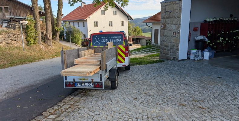 FF Kreuzberg - Erste Arbeiten am Gerätehaus 29.06.2026 - Es geht los