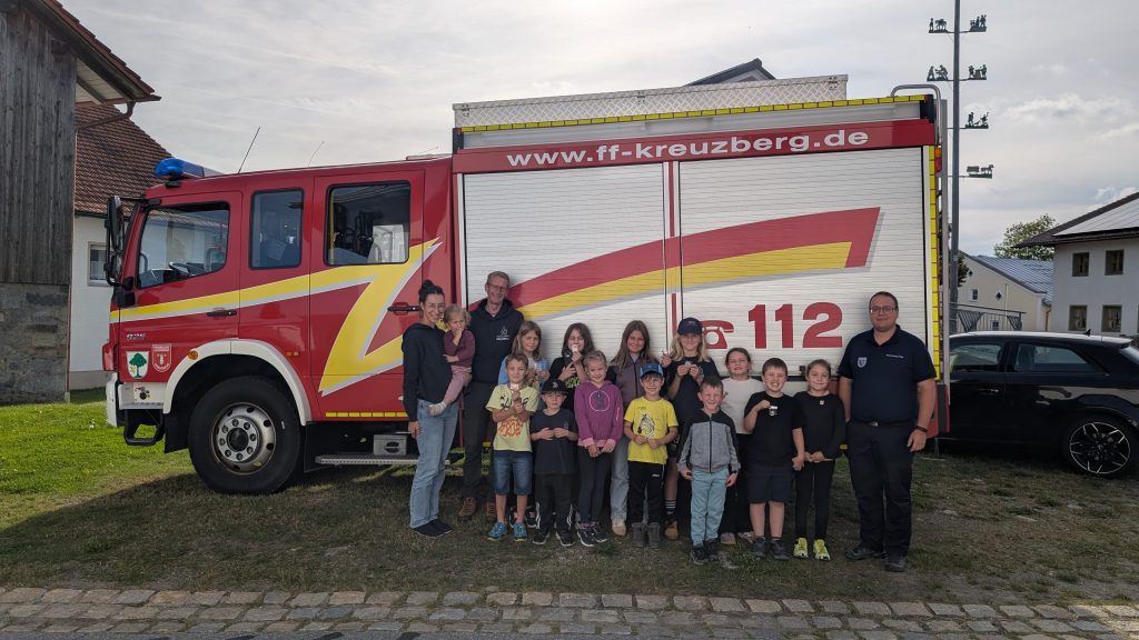 FF Kreuzberg - Kinderflämmchen Niederbayern 2026 - Gruppenbild Kinderfeuerwehr