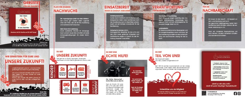 FF Kreuzberg - Flyer Anbau und Mitgliederwerbung - September 2026